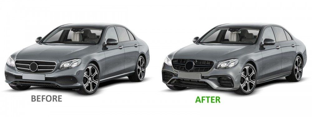 MERCEDES BENZ E-CLASS (W213), 16 - 19 AMG E63-Look priekinis buferis