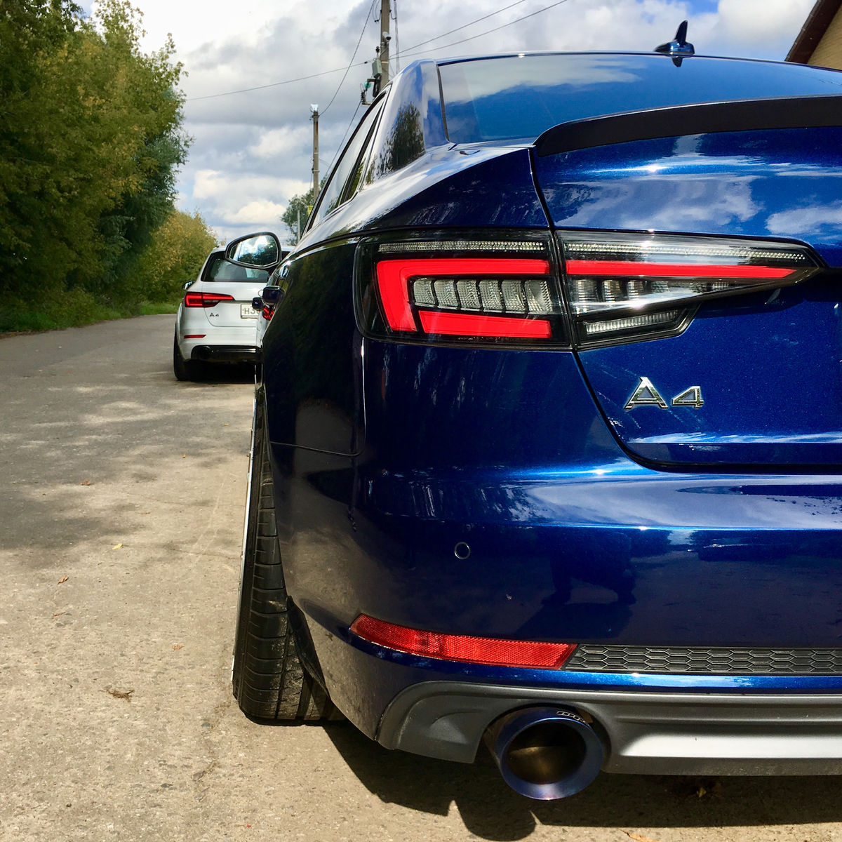 Audi A4 B9 16-19 светодиодные задние фонари