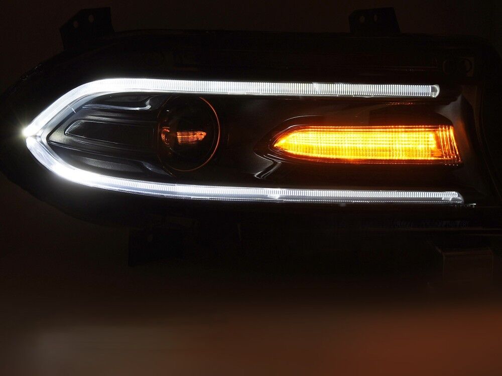 DODGE CHARGER 14-23 LED BLack priekiniai žibintai