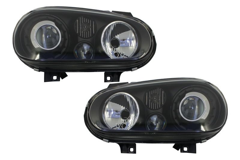 VW Golf IV MK4 R32-Look black headlights
