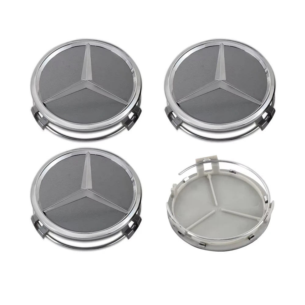 M-Benz 75mm ratlankių dangteliai