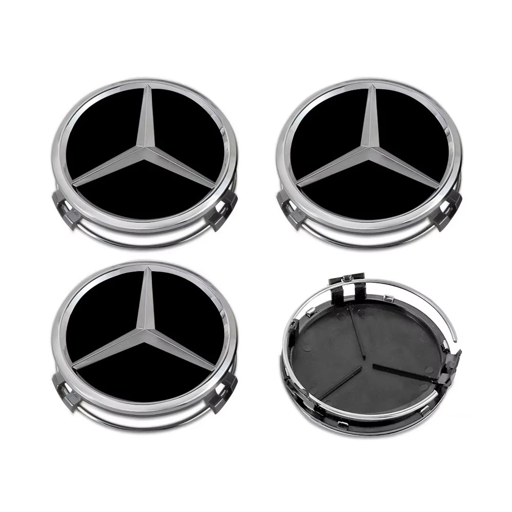 M-Benz 75mm ratlankių dangteliai