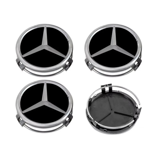 M-Benz 75mm ratlankių dangteliai