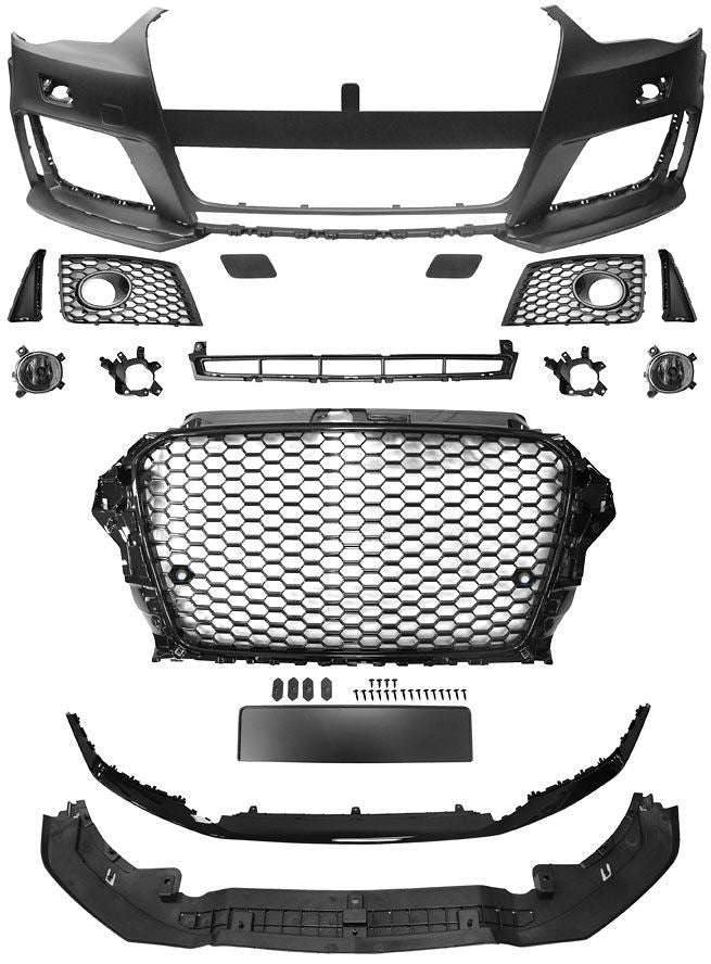 Передний бампер AUDI A3 12-16 RS3-Look 