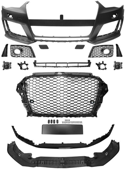 Передний бампер AUDI A3 12-16 RS3-Look 