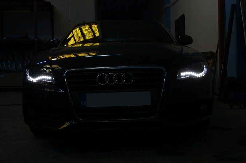 A4 B8 08 - 11 LED Black headlights