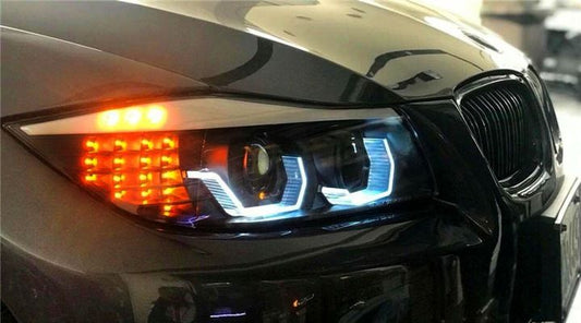 Светодиодные фары BMW E90/E91 05-08 3D ANGEL EYES 