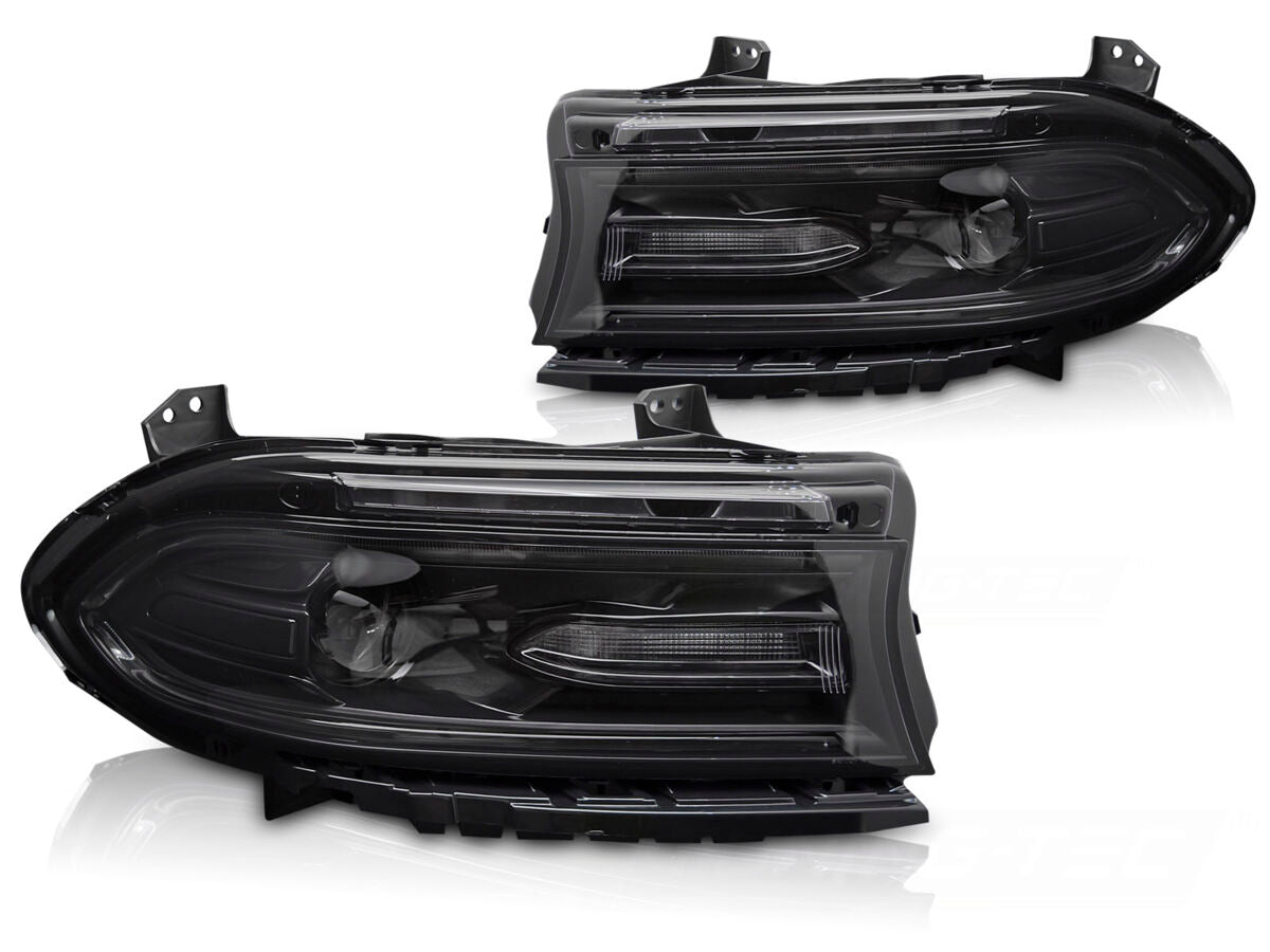 DODGE CHARGER 14-23   LED BLack priekiniai žibintai