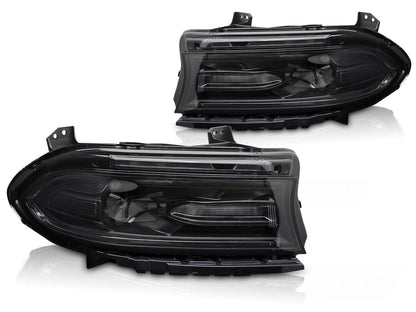 DODGE CHARGER 14-23   LED BLack priekiniai žibintai