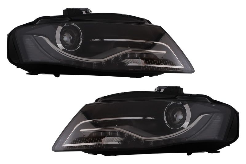 A4 B8 08 - 11 LED Black headlights