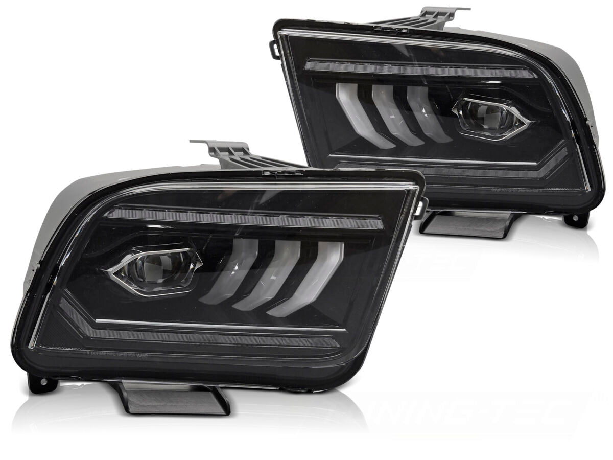 FORD MUSTANG 04-09  FULL LED  Priekiniai žibintai