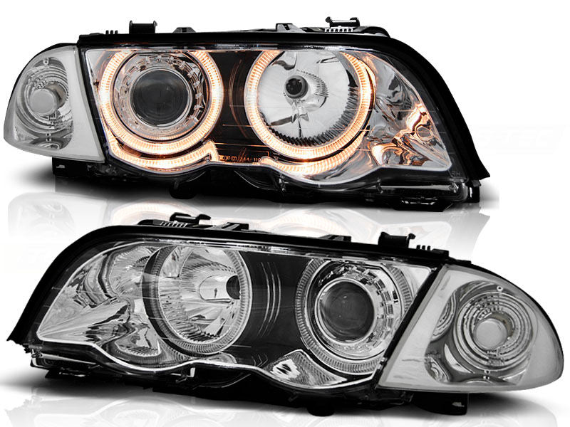 BMW E46 Pre-FL 97-01 Черные фары 