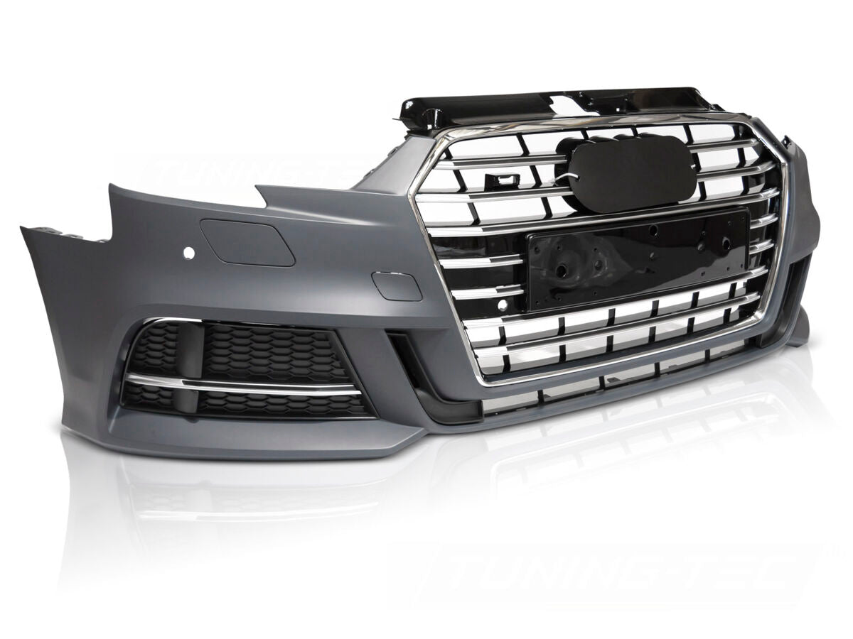 Передний бампер AUDI A3 8V Hatchback 17-20 в стиле S3 