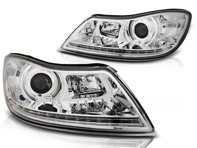 Skoda Octavia MK2 09-12 LED Priekiniai žibintai