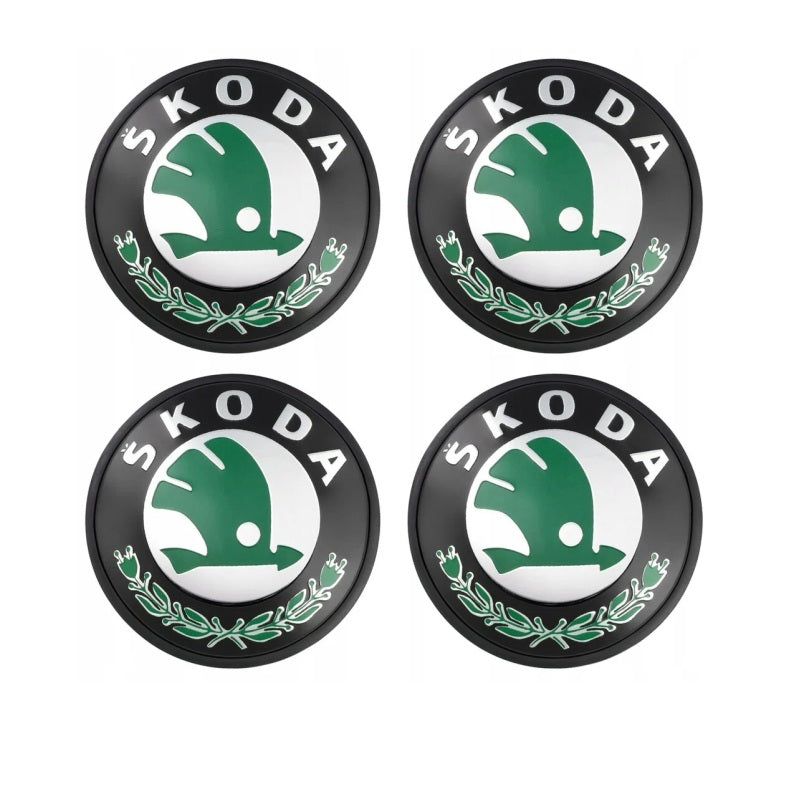 Skoda 65mm ratlankių dangteliai