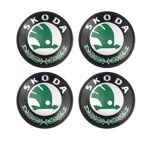 Skoda 65mm ratlankių dangteliai