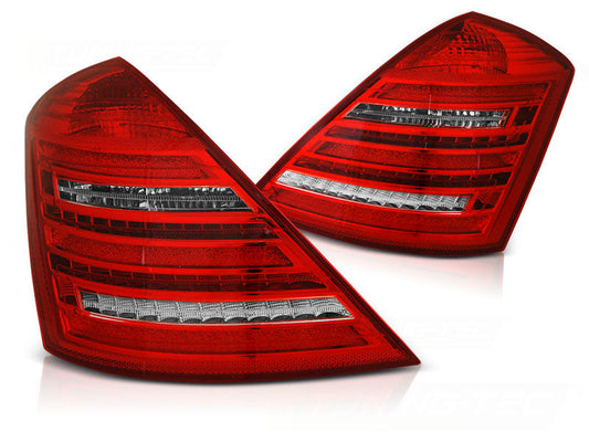 MERCEDES BENZ S-CLASS (W221), 05 - 09 LED Galiniai žibintai